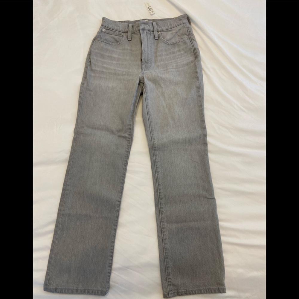 Women’s Madewell Size 24 Slim Demi-Boot Jeans in Light Gray Wash